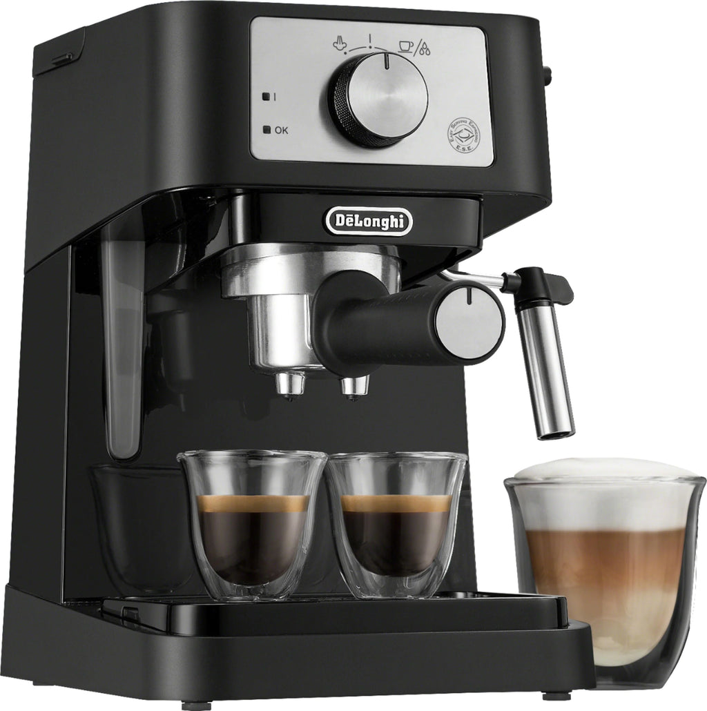De'Longhi - Stilosa 15 Bar Pump Espresso Machine EC260BK - Black and Stainless