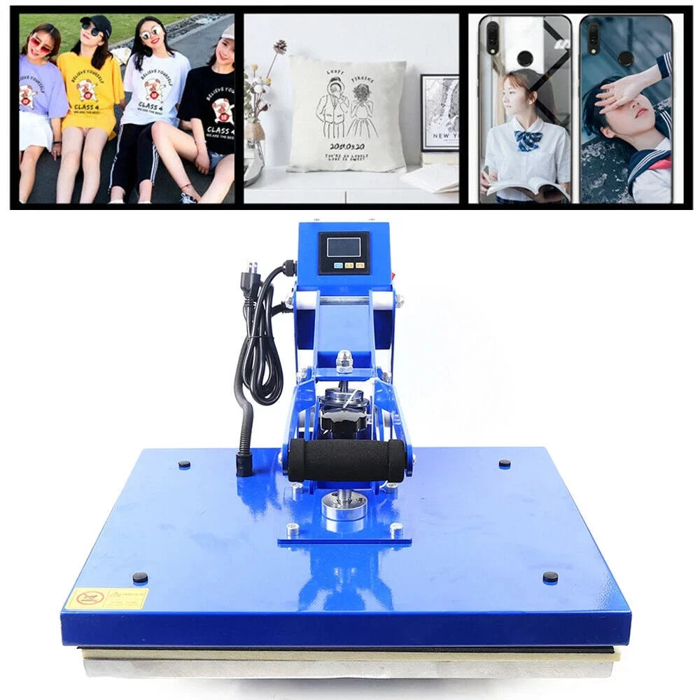 For T-shirt Auto Open Heat Press Machine 16x 20 Clamshell Sublimation Transfer