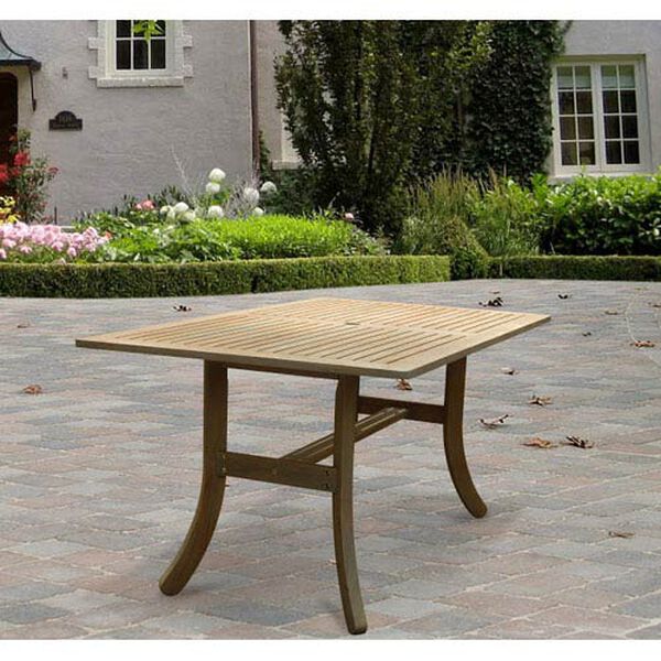 Renaissance Outdoor Hand-scraped Hardwood Rectangular Table