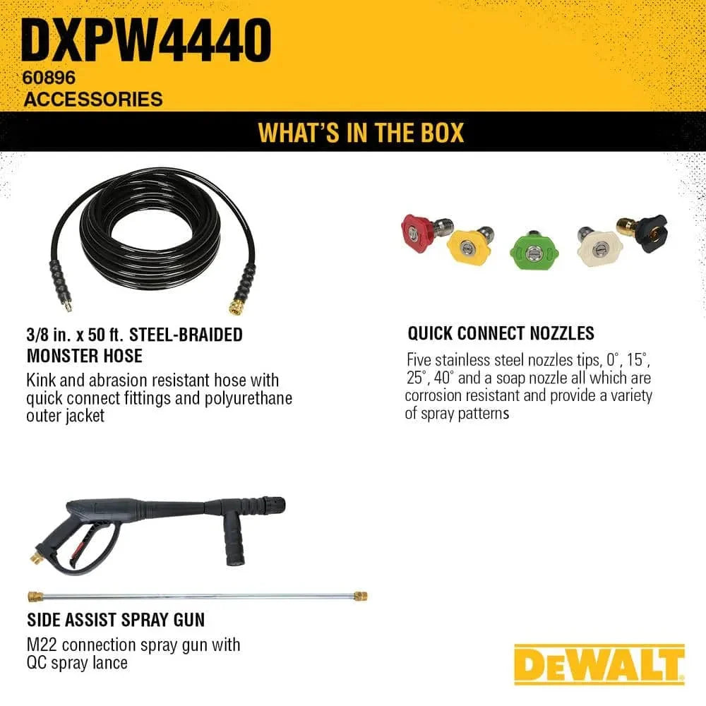 DEWALT 4400 PSI 4.0 GPM Cold Water Gas Pressure Washer with HONDA GX390 Engine (49-State) DXPW4440