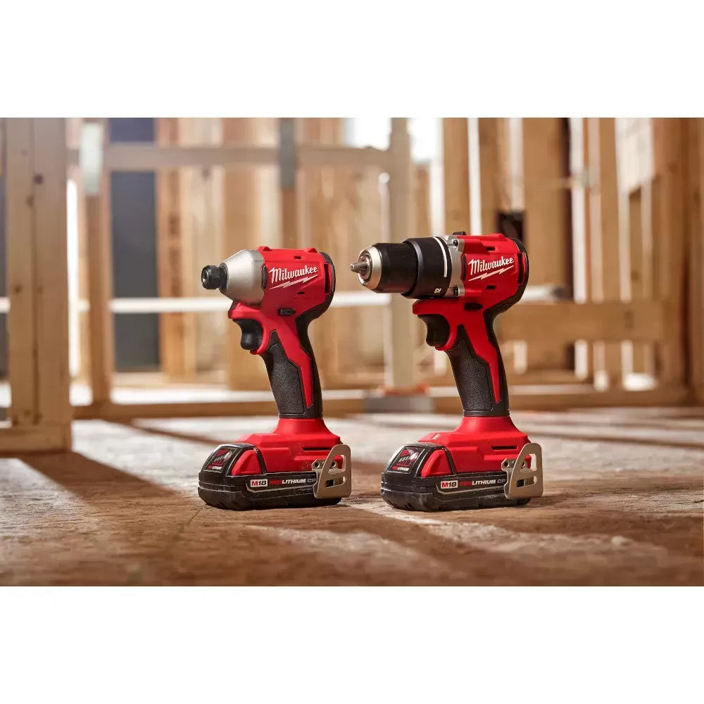 Milwaukee Pre-Sale Pre-Sale 3692-22CT M18 18V Compact Brushless 2 Tool Drill/Driver Combo Kit