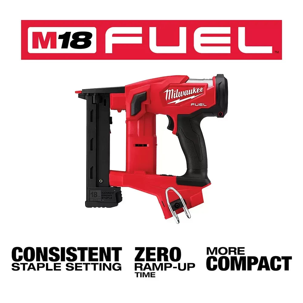 Milwaukee 2749-20 M18 FUEL 18V 18-Gauge 1/4 Narrow Crown Stapler - Bare Tool