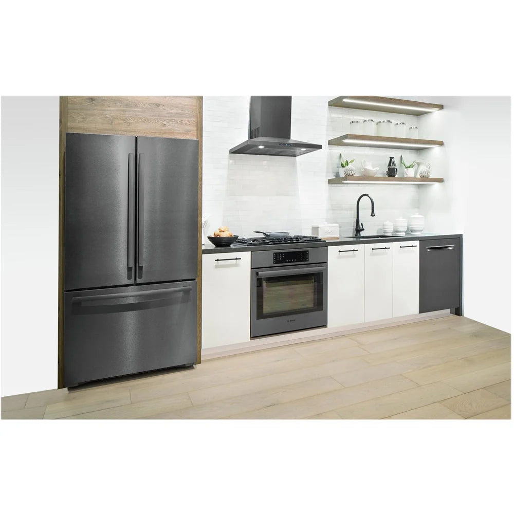 Bosch - 800 Series 30 Convertible Range Hood - Black stainless steel