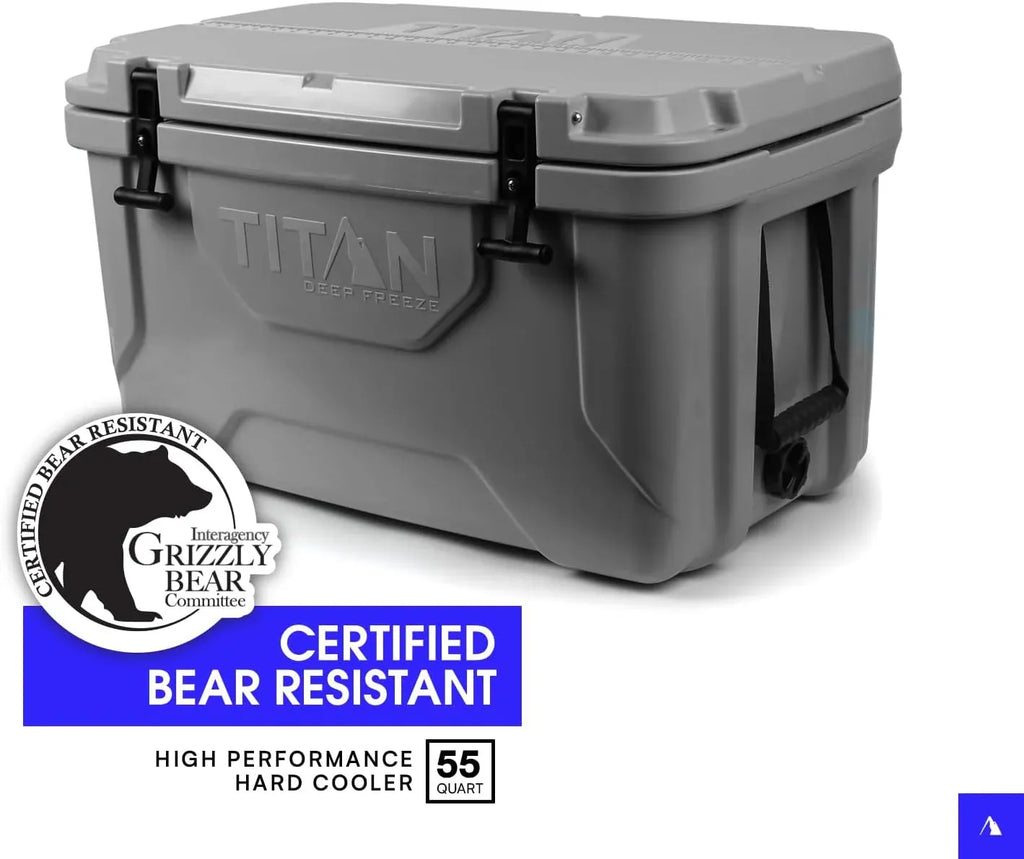 Titan Hard Ice Chest Cooler Roto Cooler with Microban Protection and Deep Freeze Insulation