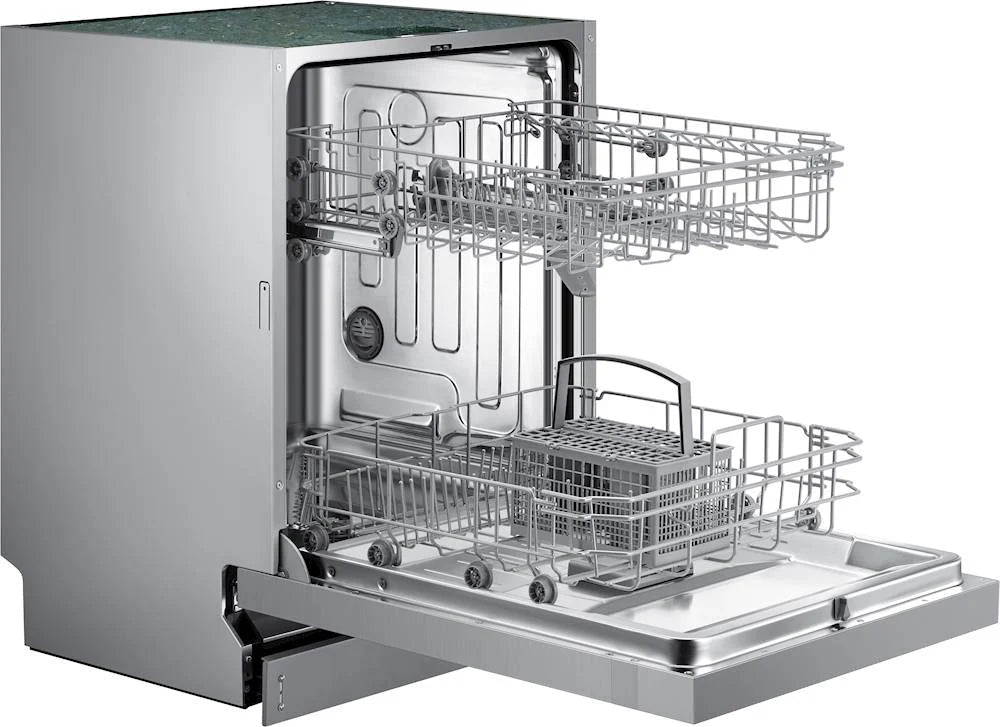 Samsung - Front Control Built-In Dishwasher with Stainless Steel Tub, Integrated Digital Touch Controls, 52dBA - Stainless steel