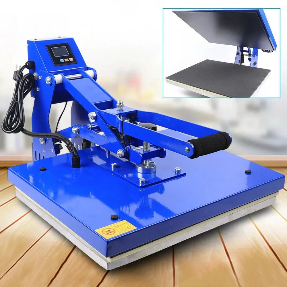 DENSET 1.4KW 16x20 Heat Press Machine hot stamping Auto Open Clamshell T Shirt Heat Press