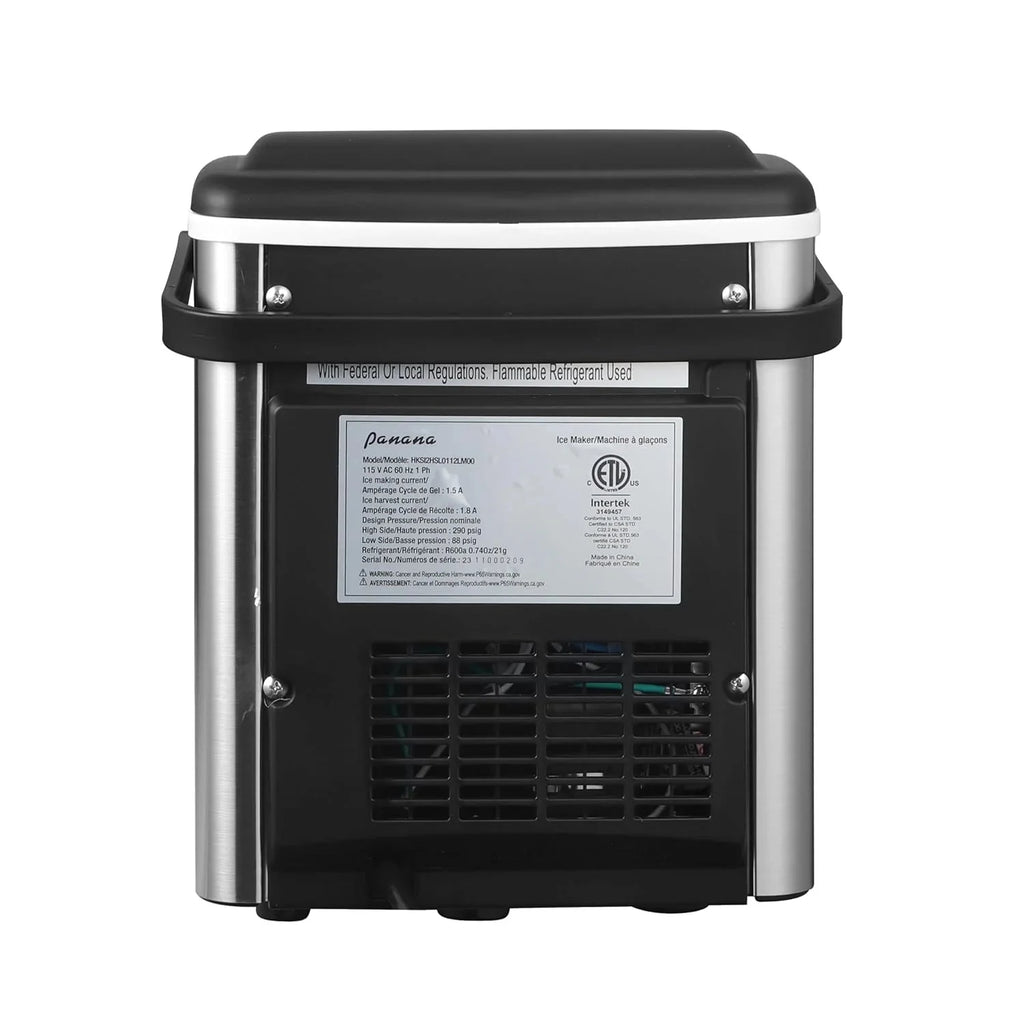 Countertop Ice Makers,Automatic Clean,Portable Ice Maker 9 Bullet Ice Ready in 7-12min,26.5lbs/24H,for Home/Kitchen/Office/Party,Black