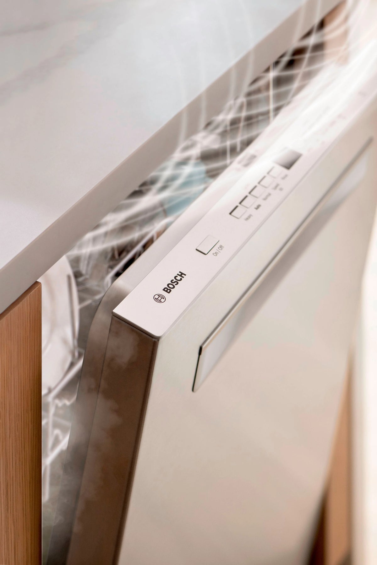 Bosch - 500 Series 24 Top Control Built-In Dishwasher with AutoAir, Stainless Steel Tub, 3rd Rack, 44 dBa - Stainless steel