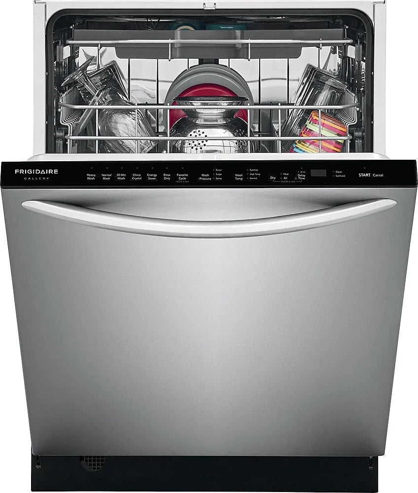 Frigidaire - Gallery 24 Top Control Tall Tub Built-In Dishwasher with Stainless Steel Tub - Stainless steel