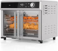 BLACK+DECKER Crisp 'N Bake Air Fryer Toaster Oven Combo, 12 in 1 Countertop Convection Oven Cooks Food Fast, Fits a Whole Pizza or 6 Toast Slices, French Doors with Stainless Steel Finish