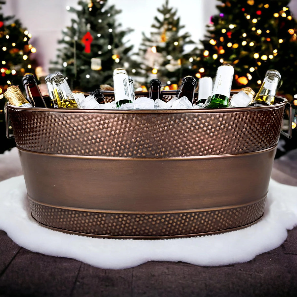 BREKX Copper Hammered Galvanized Beverage