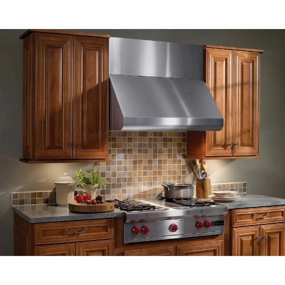 Broan E6036 600 Cfm 36 Wide Stainless Steel Wall Mounted Range Hood - Stainless Steel