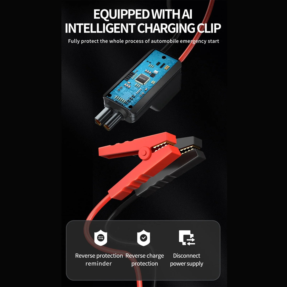 OWSOO Jump Starter with Air Compressor, 1000A Portable Battery Booster with 150 PSI Tire Inflation 6000mAh Jump Starter for Car Off-road Vehicle Small Truck, and More