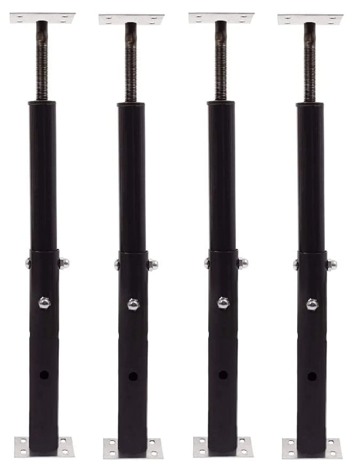 Akron Products Adjustable Floor Jack (Model C-3), Akron Jacks Floor Jacks, Telescoping Jack for Temporary Support, Size Range 1'7''-3' (Fоur Расk)