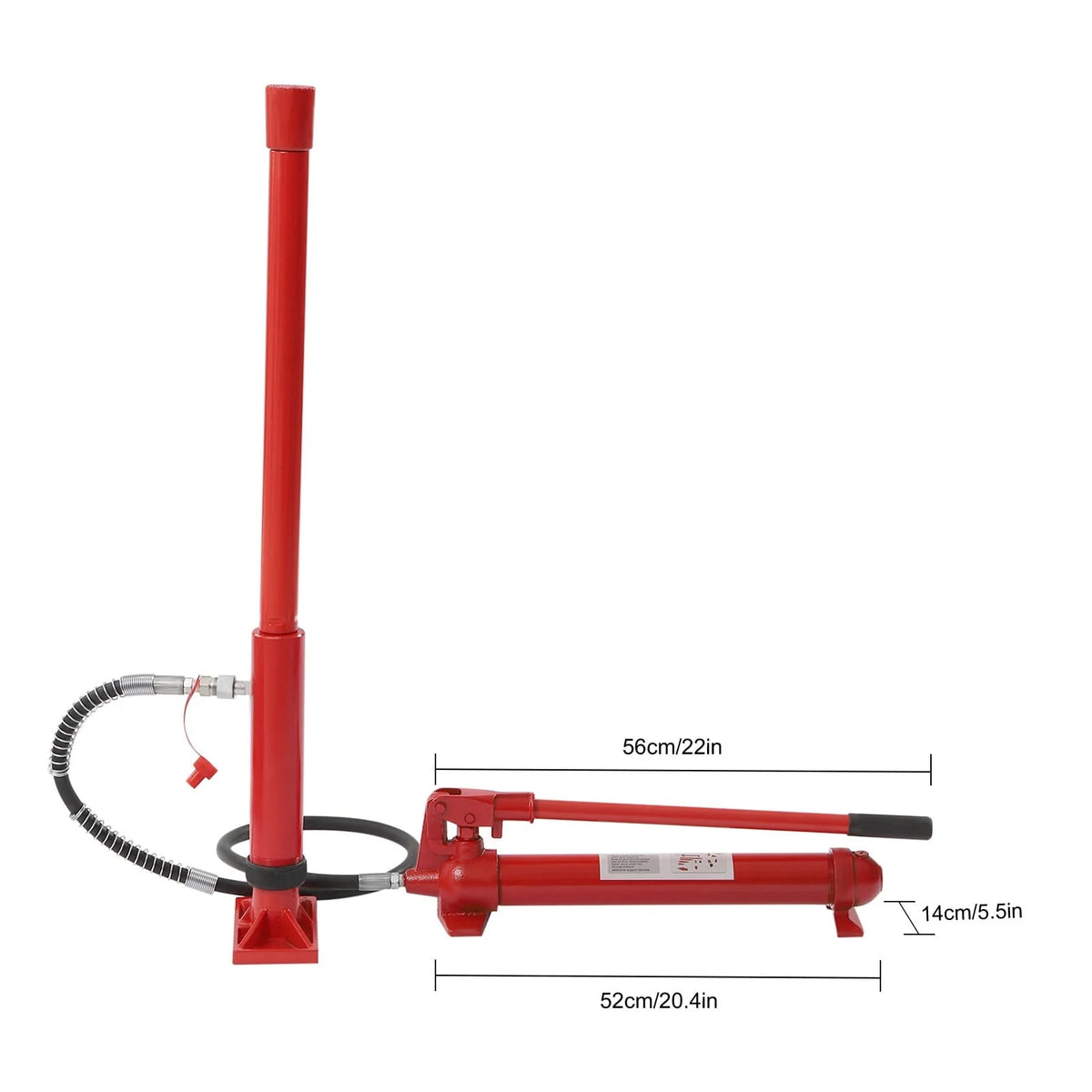 Miumaeov 12 Ton Power Kit Oil Hose Hydraulic Jack Ram Autobody Frame Repair Power Tools for Loadhandler Truck Bed Unloader Farm and Hydraulic Equipment Construction