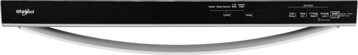 Whirlpool - 24 Built-In Dishwasher - Stainless steel