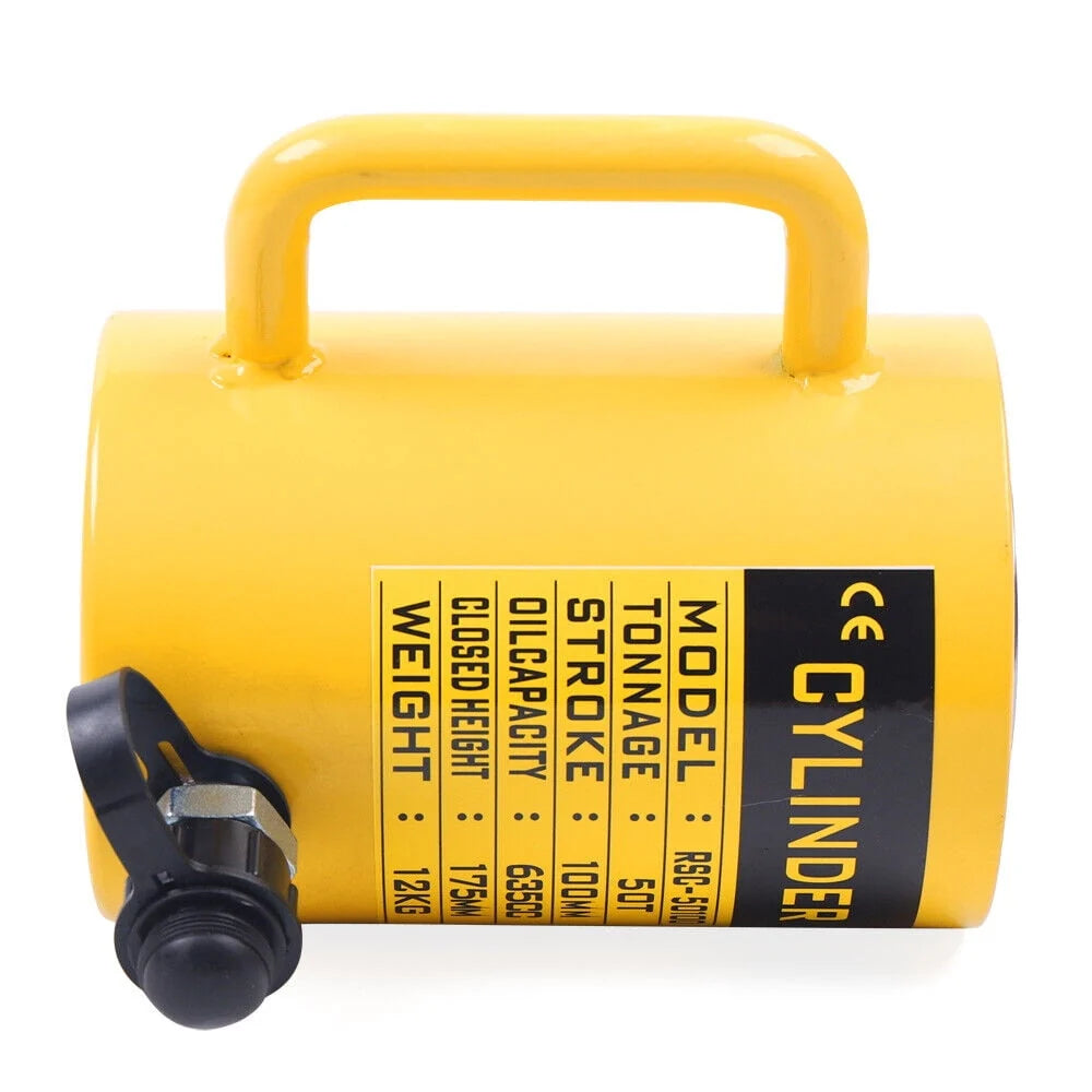 50-Ton 4Stroke Hydraulic Cylinder Jack Single Acting Lifting Ram 635CC Cylinder