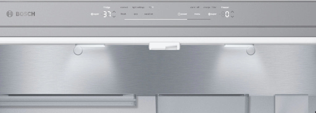 Bosch - 800 Series 21 Cu. Ft. French Door Counter-Depth Smart Refrigerator - Stainless steel