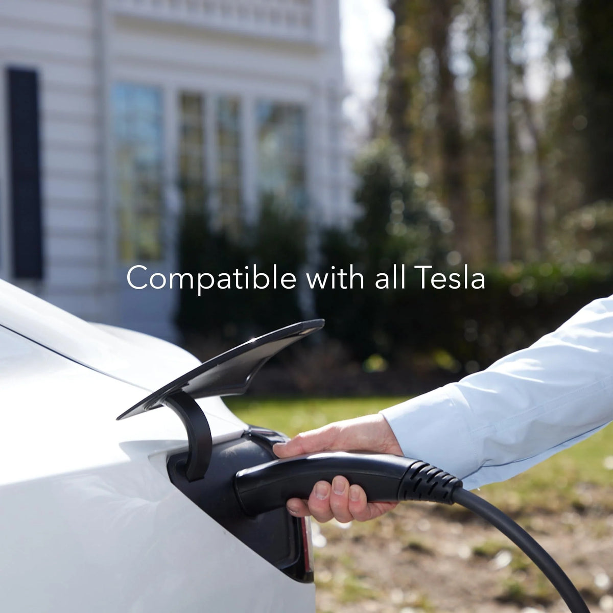 Lectron Level 1 Portable 15 Amp (110V) Electric Car Charger for Tesla X/Y/3/S EVs with NEMA 5-15 Plug
