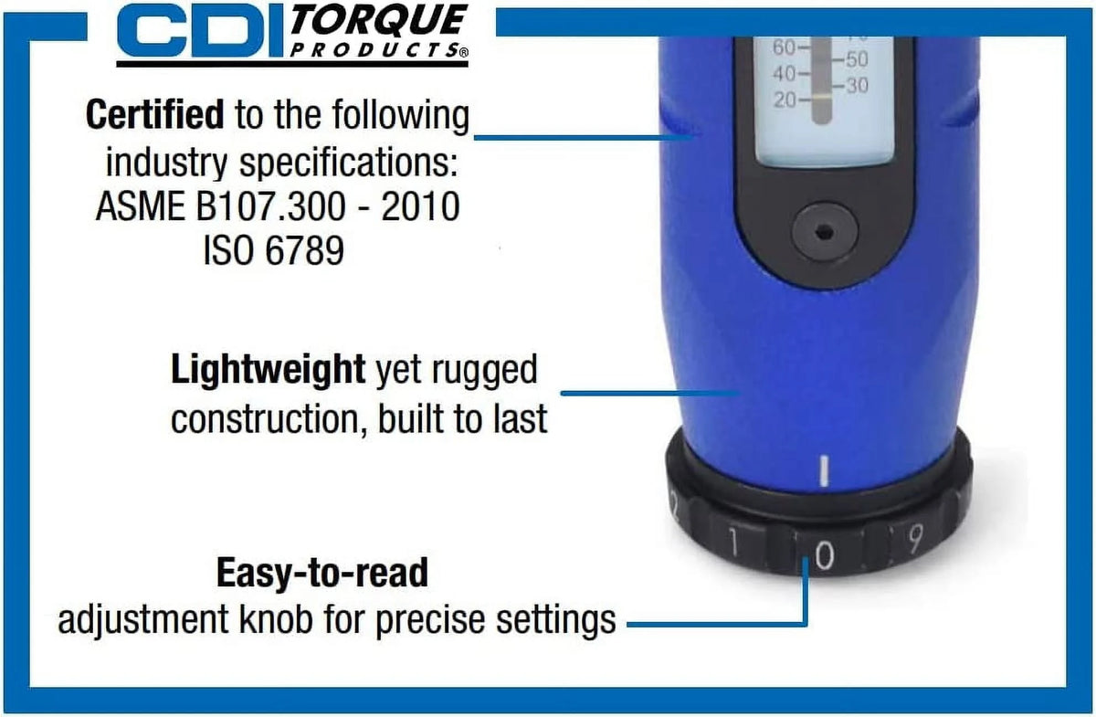 CDI Torque Products 401SM Micro Adjustable Torque Screwdriver, Torque Range 5 to 40-Inch Pounds