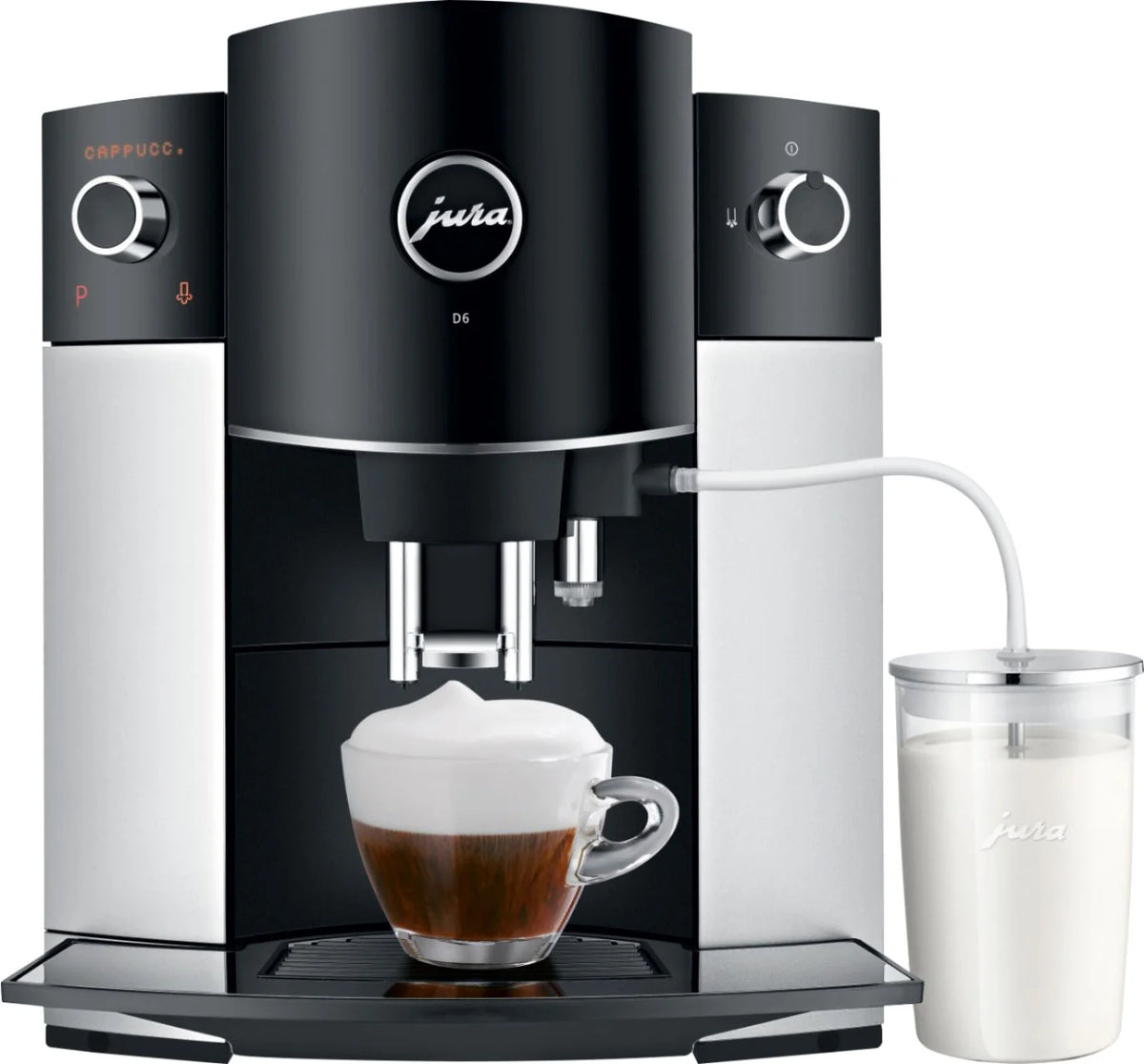Jura - D6 Automatic Coffeemaker and Espresso Machine - Platinum