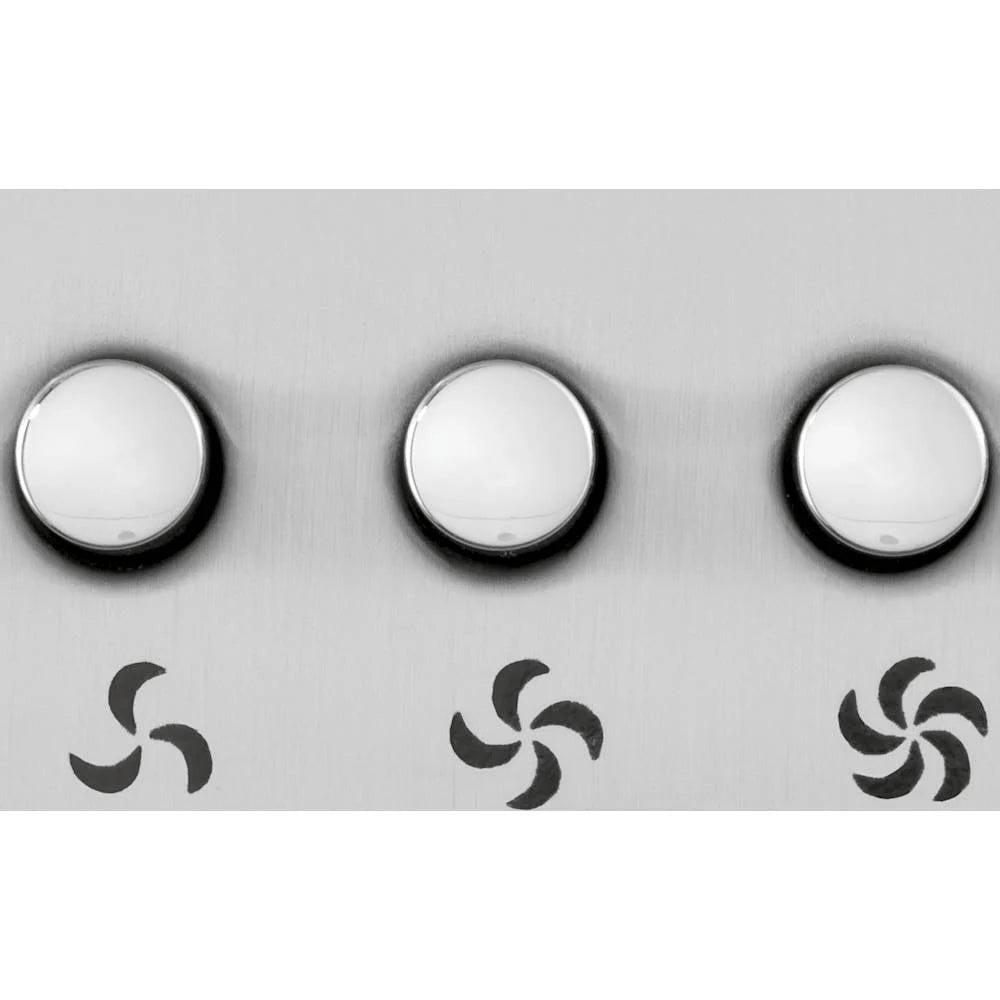 GE Profile - 24 Convertible Range Hood - Silver