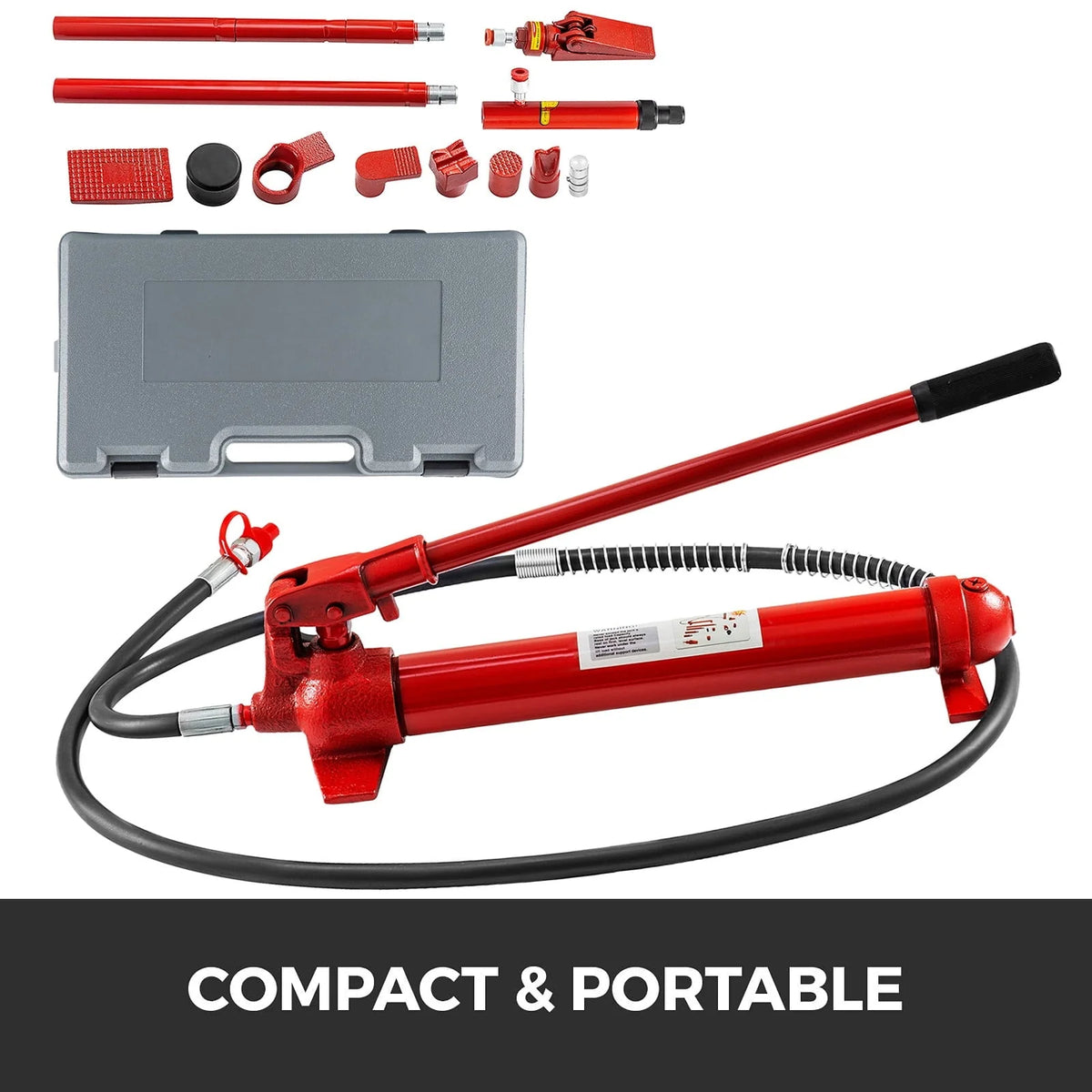 BENTISM 2.0M Porta Power Hydraulic Jack Repair Tool Kit Power Set Auto Tool 12 Ton