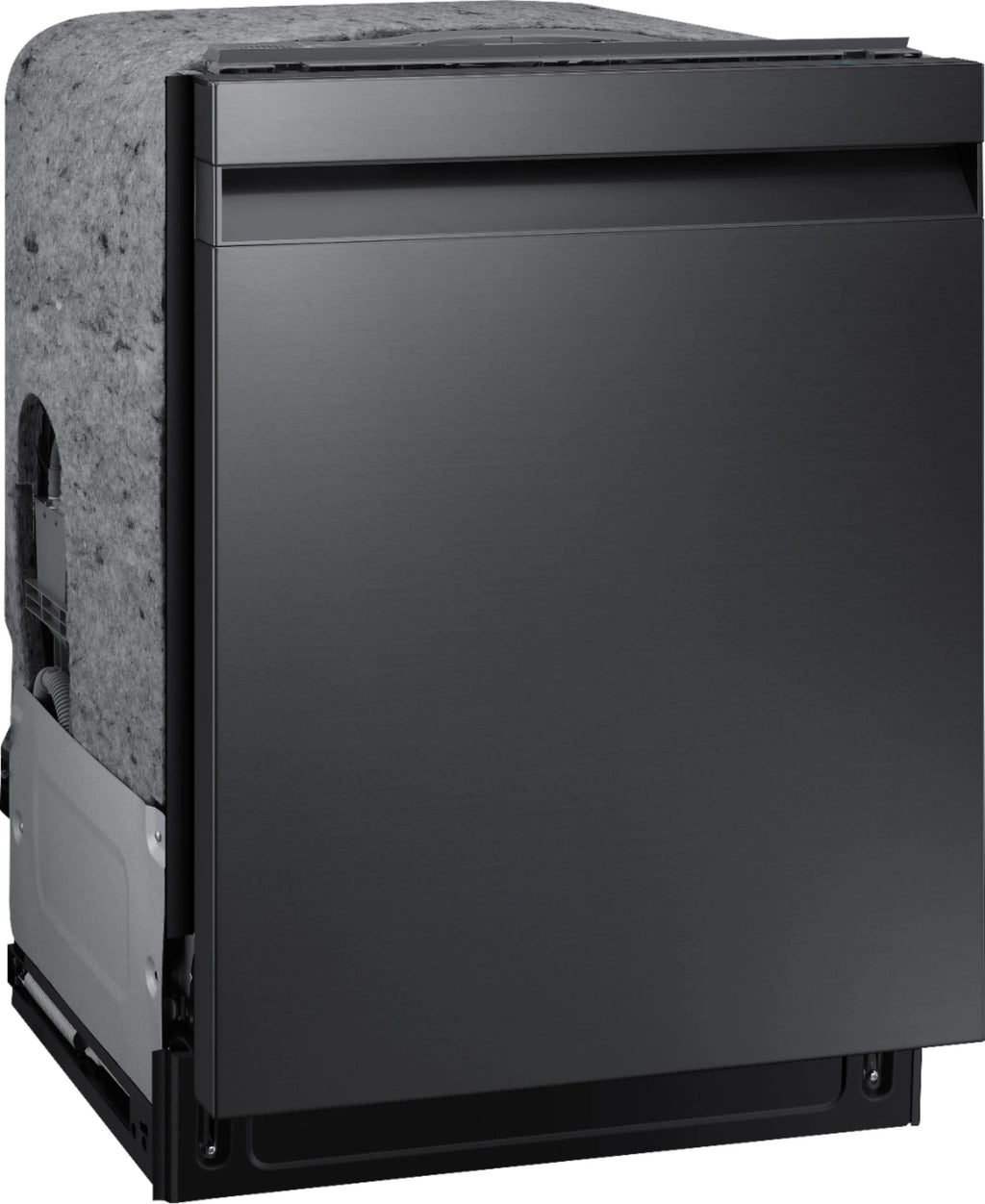 Samsung - StormWash 24 Top Control Built-In Dishwasher with AutoRelease Dry, 3rd Rack, 42 dBA - Black stainless steel
