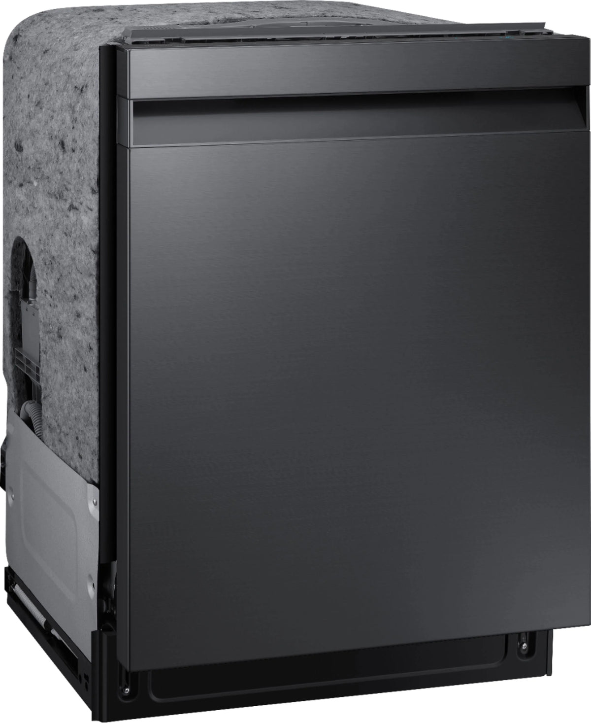 Samsung - StormWash 24 Top Control Built-In Dishwasher with AutoRelease Dry, 3rd Rack, 42 dBA - Black stainless steel