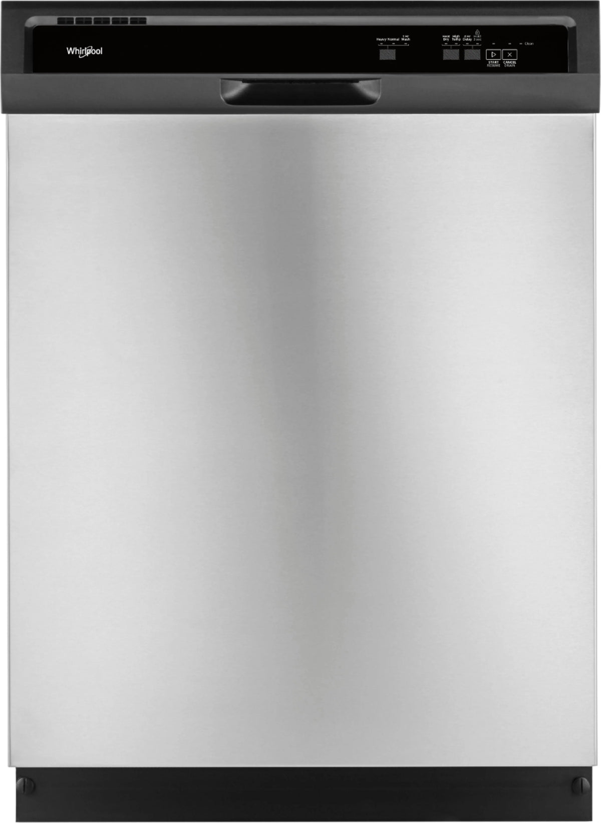 Whirlpool - 24 Built-In Dishwasher - Stainless steel