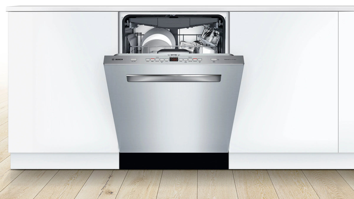 Bosch - 500 Series 24 Top Control Built-In Dishwasher with AutoAir, Stainless Steel Tub, 3rd Rack, 44 dBa - Stainless steel