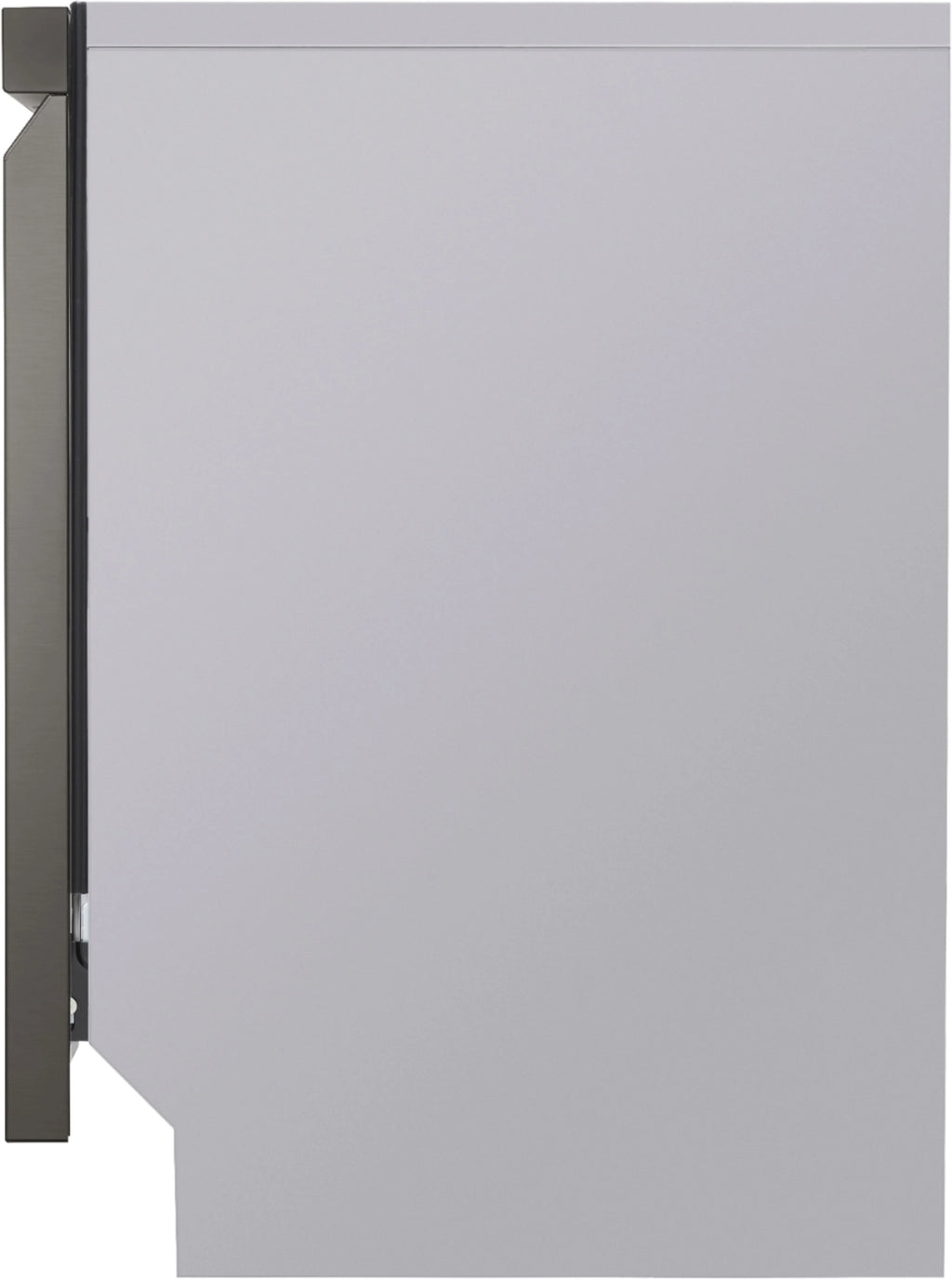 LG - 24 Front Control Smart Built-In Stainless Steel Tub Dishwasher with 3rd Rack, QuadWash, and 48dba - Black stainless steel