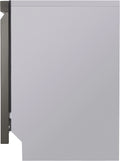 LG - 24 Front Control Smart Built-In Stainless Steel Tub Dishwasher with 3rd Rack, QuadWash, and 48dba - Black stainless steel