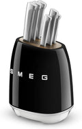 Smeg Pastel Blue Stainless Steel Knife Block Set