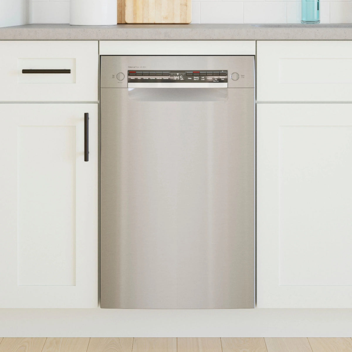 Bosch - 800 Series 18 Front Control Smart Built-In Stainless Steel Tub Dishwasher with 3rd Rack, 44 dBA - Stainless steel