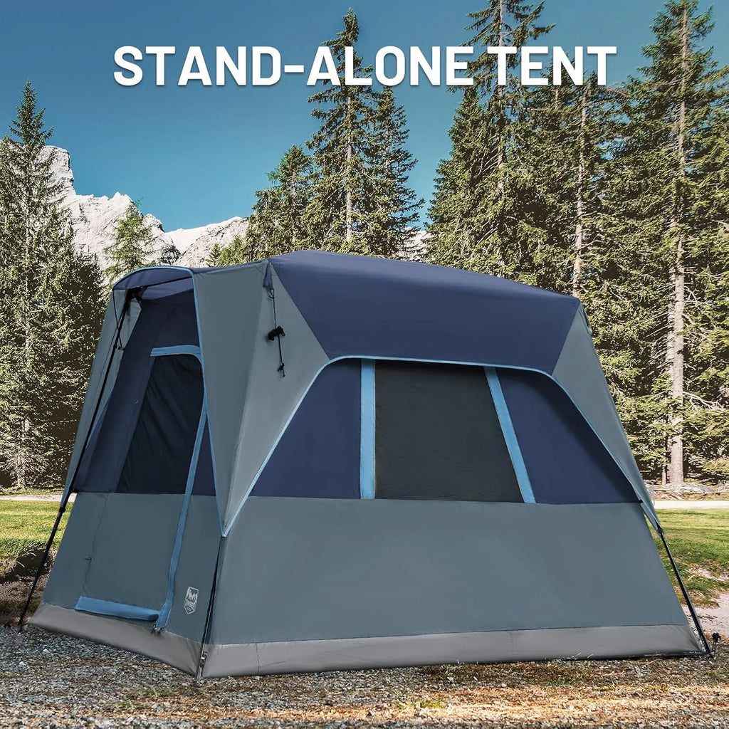 5 Person SUV Tent Weather Resistant Portable for Car SUV Van Camping, Includes Rainfly and Storage Bag, 10' W X 8' L X 7.1' H