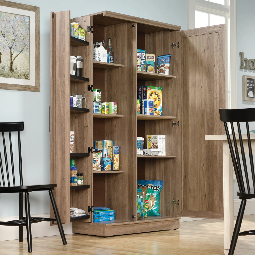 Sauder 422428 Homeplus Storage Cabinet， Salt Oak Finish