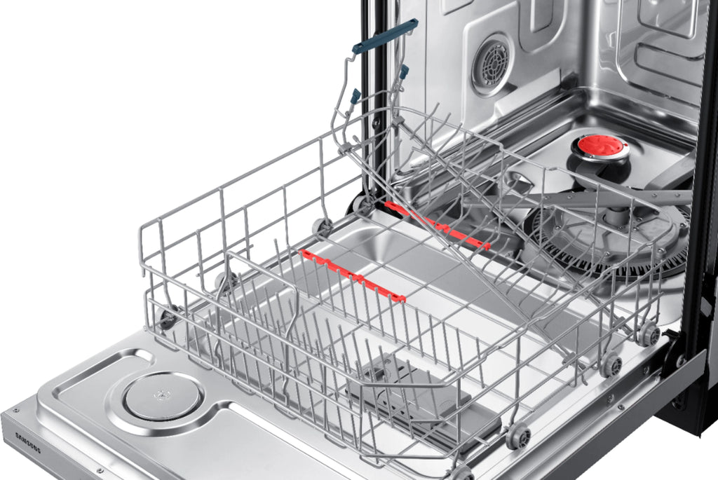 Samsung - StormWash 24 Top Control Built-In Dishwasher with AutoRelease Dry, 3rd Rack, 48 dBA - Stainless steel