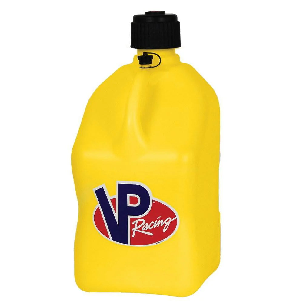 VP Racing Fuels Motorsport 5.5 Gallon Square Utility Jugs, Yellow (4 Pack)