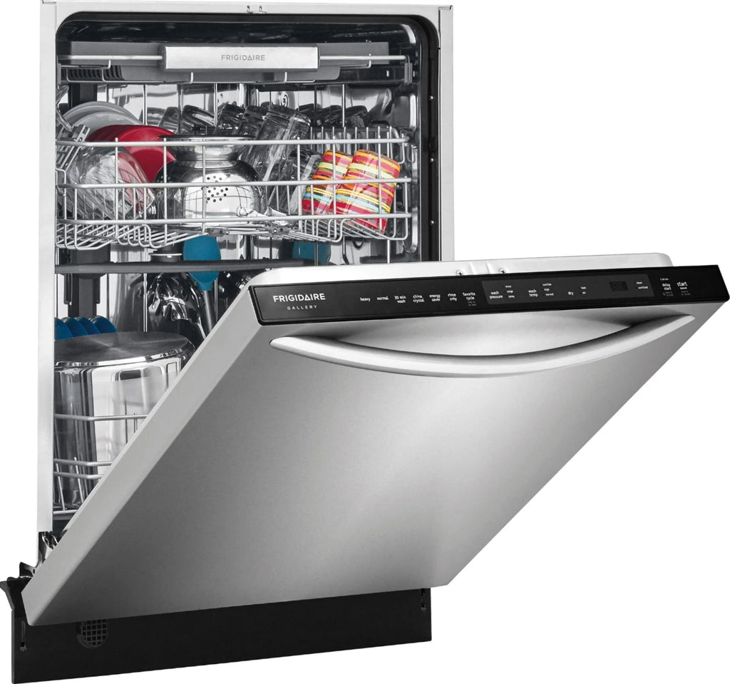 Frigidaire - Gallery 24 Top Control Tall Tub Built-In Dishwasher with Stainless Steel Tub - Stainless steel