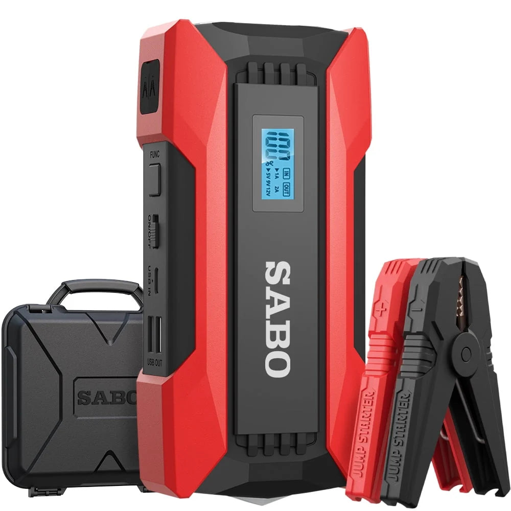 SABO 1200A Car Jump Starter Boost Your Automobile Battery and Your Devices