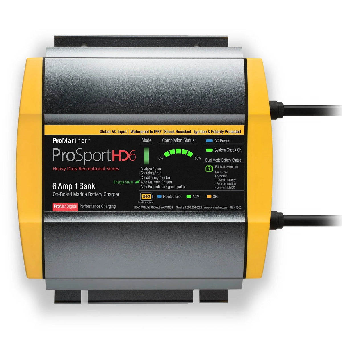 ProMariner ProSportHD 6 Global Gen 4 - 6 Amp - 1 Bank Battery Charger