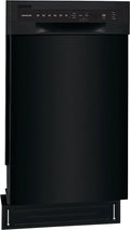 Frigidaire - 18 Compact Front Control Built-In Dishwasher with Stainless Steel Tub, 52 dBA - Black