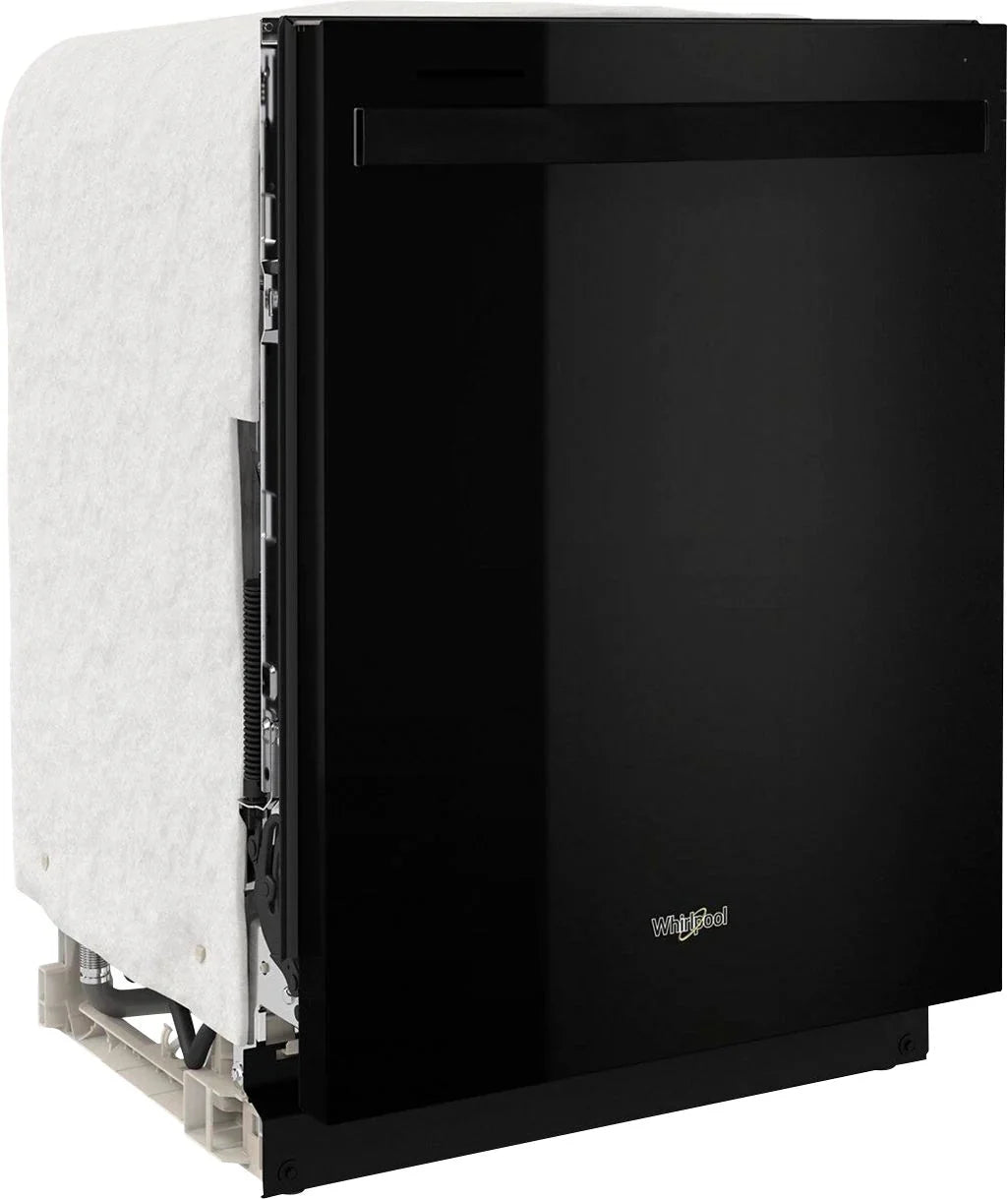 Whirlpool - 24 Top Control Built-In Dishwasher with Stainless Steel Tub, Large Capacity, 3rd Rack, 47 dBA - Black