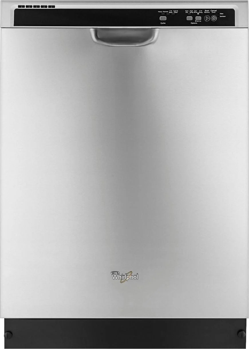Whirlpool - 24 Tall Tub Built-In Dishwasher - Monochromatic stainless steel