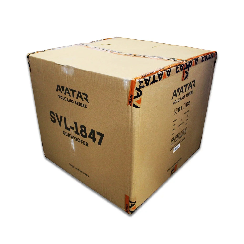 Avatar Car Audio Orange 18 Bass Subwoofer 1-Ohm 7600 Watts Peak SVL-1847-D1