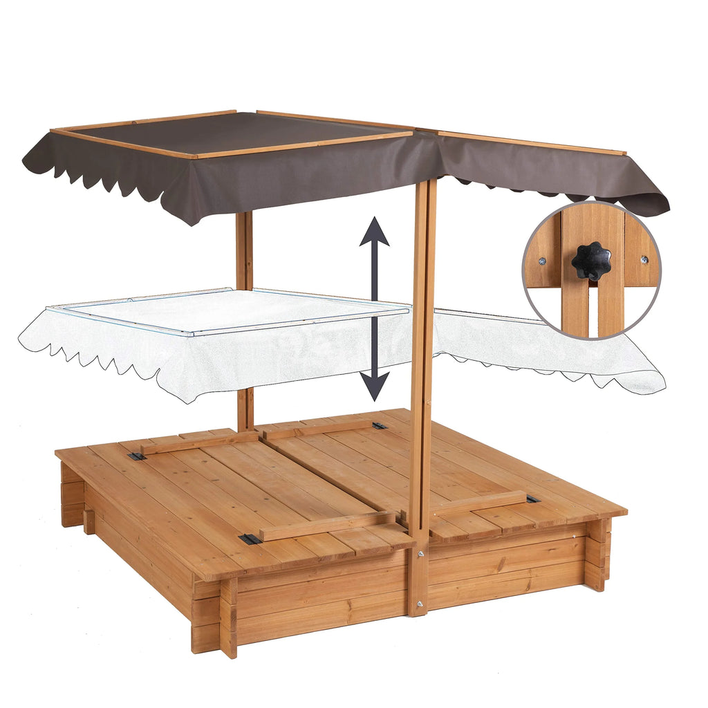 BIRASIL Sandbox Backyard Outdoor Natural