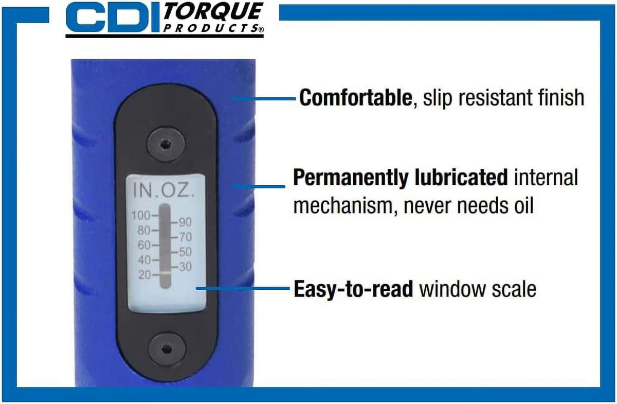 CDI Torque Products 401SM Micro Adjustable Torque Screwdriver, Torque Range 5 to 40-Inch Pounds