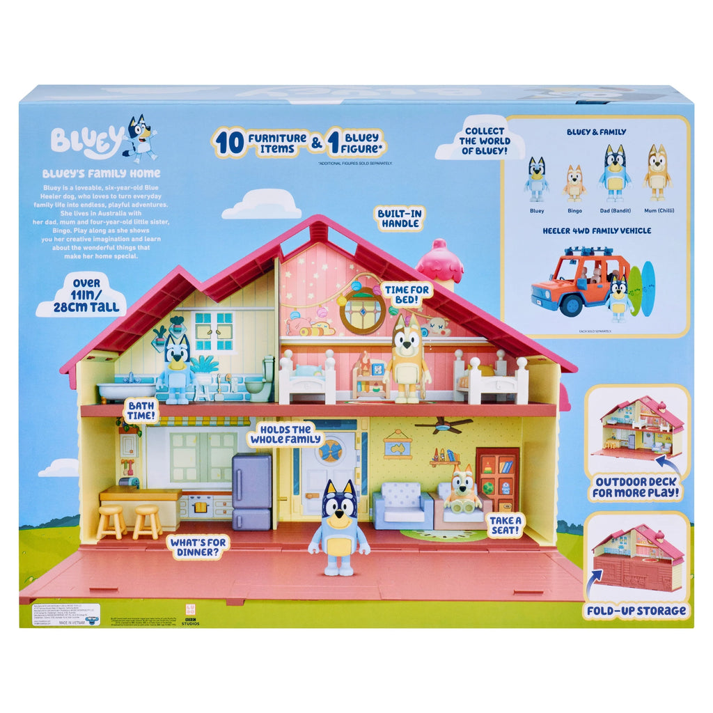 Bluey Family Home - Bluey 2.5-3 Figure with Home Playset