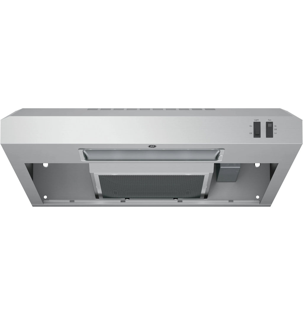 GE - 24 Convertible Range Hood - Stainless steel